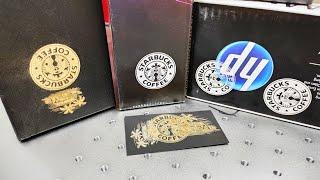 Гравировка картона бумаги. Лазерный гравер JPT50LP. Тест гравировки бумаги  Лазерный станок.