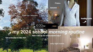 2024 SCHOOL MORNING ROUTINE: May motivation, Pilates, skincare, makeup & breakfast  