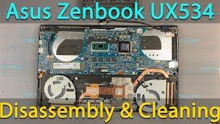 Asus Zenbook UX534 Disassembly, Fan Cleaning and Thermal Paste Replacement