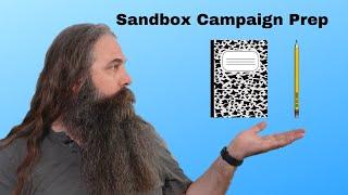 How I Prepare To Design An Old School Sandbox Campaign