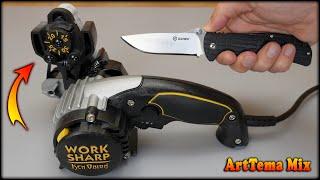 Work Sharp Ken Onion | The technique of sharpening the convex cutting edge of a folding knife.