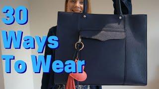 How To Style A Navy Bag ~ 30 Ways To Wear Rebecca Minkoff Medium MAB Tote #30wears