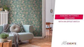 Hanging patterned wallpaper with an offset match | A.S. Create - the wallpaper studio of A.S.