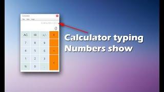 How to Calculator Typing Numbers show in Textfield