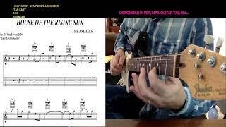 HOUSE OF THE RISING SUN (THE ANIMALS) - TUTORIAL -  ELECTRIC GUITAR EASY GINO DE VITA