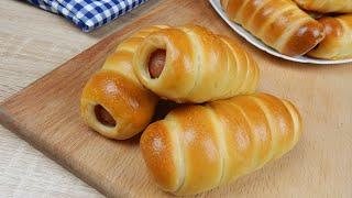 Сосиски в Тесте  Простой рецепт воздушного теста Sausage Roll Recipe, English Subtitles