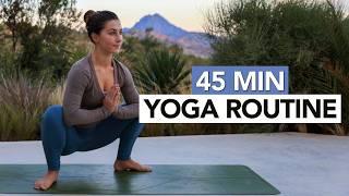 45 Min Yoga Routine | Full Body Beginner Friendly Yoga