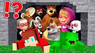 MASHA and The BEAR EXE monsters kidnapped JJ and Mikey in minecraft Challenge - Maizen