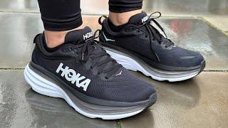 Hoka One One Bondi 8 (Black/White)