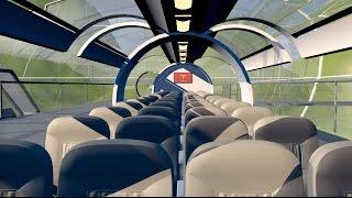 Hyperloop Transport Concept - 3D Animation