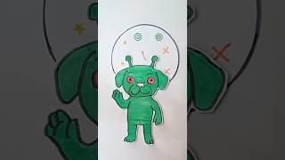 which is the correct eyes of Gog the green alien dog #puzzle #art