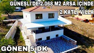 1885- GÖNEN'E 5 DK MESAFEDE 2.068 M² ARSA İÇİNDE 2 KATLI VİLLA