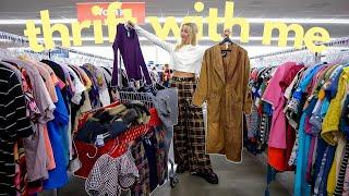 come thrift with me for fall 2024 EXTRAVAGANZA!! thrifting at a NEW thrift store BEFORE it opens!