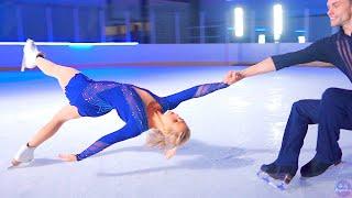 Slow Motion 'Death Spiral' by Olympic Pair Skaters Kirsten Moore-Towers & Michael Marinaro