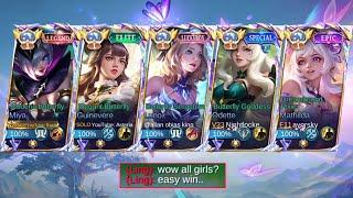 5MAN BUTTERFLY SKIN IN RANK GAME!! FT. MATHILDA NEW SKIN "DREAMBOUND PIXIE" (prettiest team ever!)