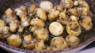 Garlic Mushrooms ! Buttery Garlic Mushrooms Recipe ! Easyvideo