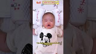 Worried about your baby getting a flat head from sleeping sideways? Try adjustable baby head pillow!