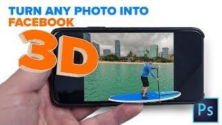 HOW TO Turn any photo into Facebook 3D in PHOTOSHOP