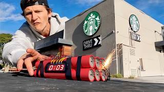 I Blew Up This Model Starbucks for a Movie Scene