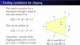 Computer Graphics 2011, Lect. 8(1) - Clipping, culling, and Z-buffer