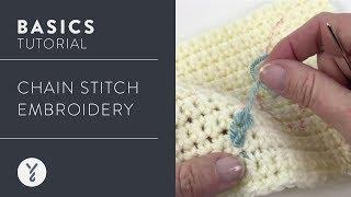 Crochet Basics: Chain Stitch Embroidery