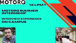 Motorq Internship Interview Experience | VIT | 2023 | Superdream #placements