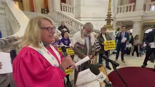 Faith Leaders Unite at RI State House to Combat Poverty in 2023
