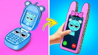  STOP USING THAT OLD PHONE!  COOL DIY Cardboard Phone Case! 