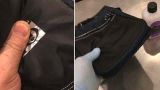 REMOVING “screen printing logos” from fabric