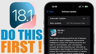 iOS 18.1 - First Things TO DO After Updating !