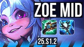 ZOE vs SYNDRA (MID) | 7/1/3, Dominating | KR Master | 25.S1.2