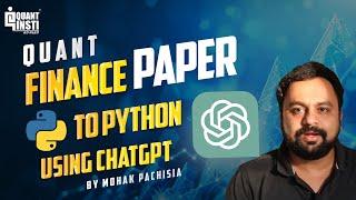 From Research Paper to Python Code | Quant Trading Strategy Analysis with ChatGPT