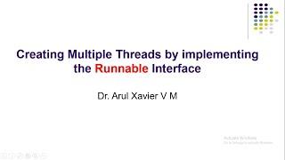 Creating Multiple Threads using Runnable interface in Java