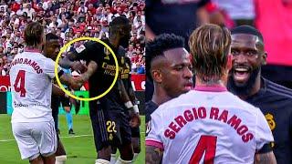 Sergio Ramos vs Rudiger Fight During Real Madrid and Sevilla