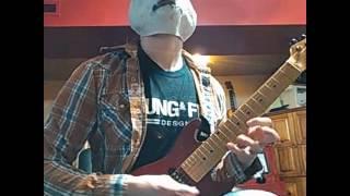 Mr.Panda shredding guitar