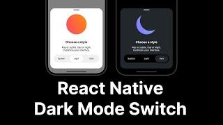 React Native Dark Mode Switch