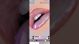 Я показываю как делать губы в ibis paint x!