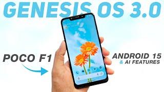 POCO F1 - Genesis OS 3.0 Official - Android 14 - Android 15 Feature With More New Features