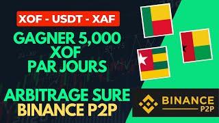 Gagner 5000 XOF par jour avec l'arbitrage sur binance P2P, Arbitrage Trading on Binance P2P,