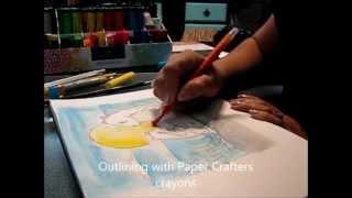 Watercolors with Gelatos by Rita Barakat
