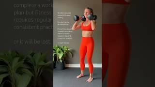 Build muscle & burn fat. Weight training workouts for women #dumbbell #homefitness #strengthworkout