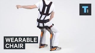 You can take a seat anywhere with this wearable chair