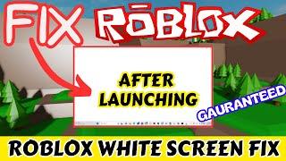 Roblox white screen fix