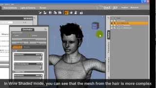 3DXchange5 Tutorial - Reduce Polygons of Daz Charcatre for iClone using Decimator