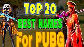 Best Usernames for pubg players | Top Best Names ideas For PUBG MOBILE 2020