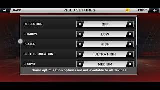 NBA2K20 mobile 4gb ram video settings to reduce lag