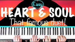 How to play HEART AND SOUL - Duet Piano Tutorial ️