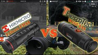 ThermTec Wild 335 vs Hikmicro Falcon FH35 Vergleich Test Sensor 384x288 Wärmebildgeräte für die Jagd