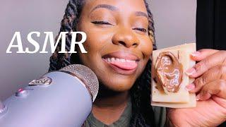 ASMR Ear Eating Nutella Chocolate w/ Mouth sounds!!