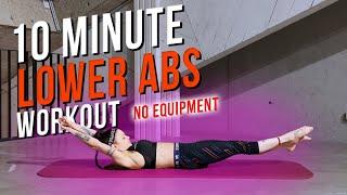 10 Minute Lower Abs Workout - no equipment - ADVANCED